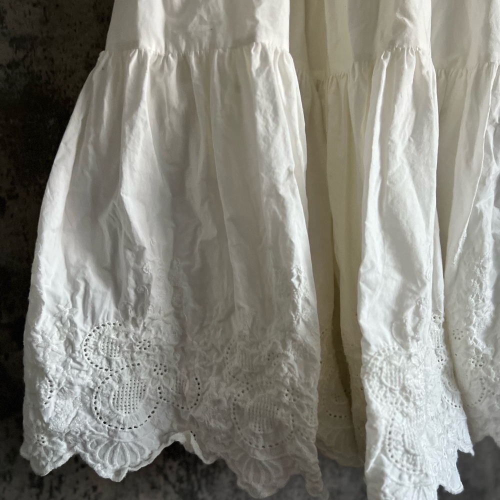 Cotton simple puffy dress with adjustable straps maxi dress western vibe boho - Picture 12 of 14